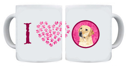 Picture of Carolines Treasures SC9133PK-CM15 Labrador Pink Microwavable Ceramic Coffee Mug- 15 oz.