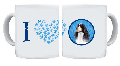 Picture of Carolines Treasures SC9134BU-CM15 Springer Spaniel Blue Microwavable Ceramic Coffee Mug- 15 oz.