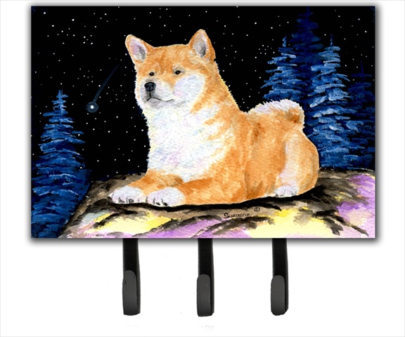 Starry Night Shiba Inu Leash Holder Or Key Hook