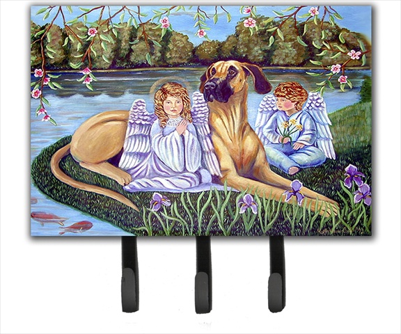Angels With Great Dane Leash Holder Or Key Hook