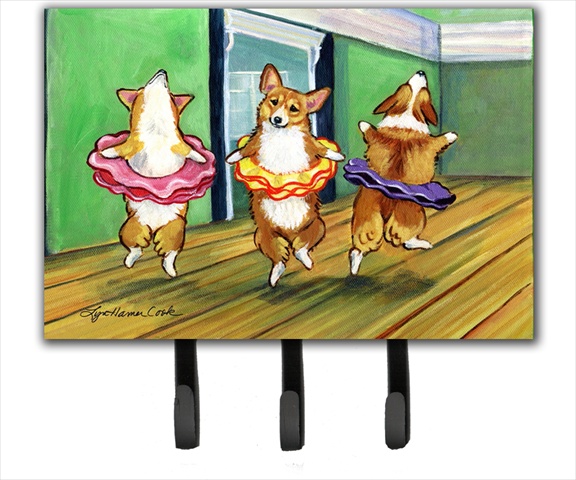 7276TH68 Little Ballerina Corgi Leash Holder Or Key Hook