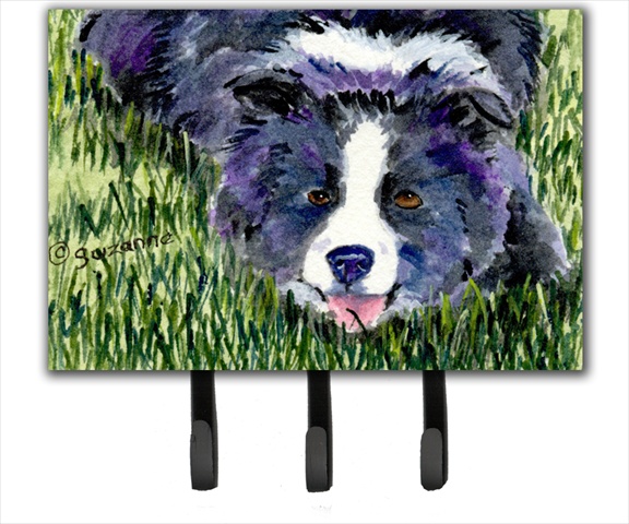 Border Collie Leash Holder Or Key Hook