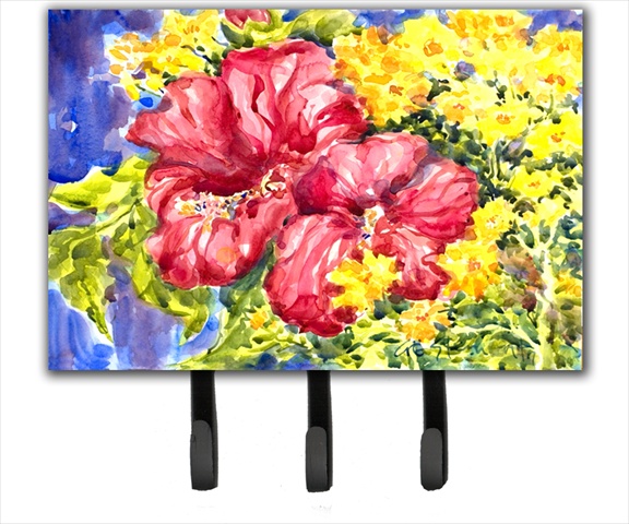 Flower Hibiscus Leash Holder or Key Hook