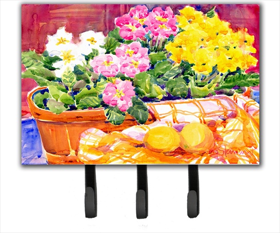6061TH68 Flower Primroses Leash Holder or Key Hook