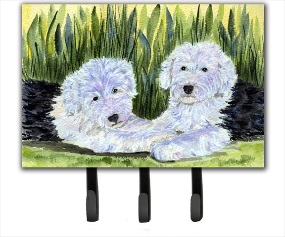 Old English Sheepdog Leash Holder or Key Hook