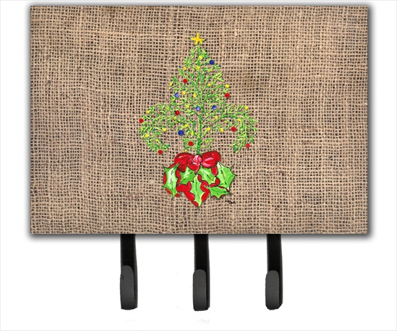 8745TH68 Christmas Tree Fleur de lis Leash Holder or Key Hook