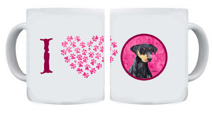 Picture of Carolines Treasures SC9126PK-CM15 15 oz. Doberman Dishwasher Safe Microwavable Ceramic Coffee Mug