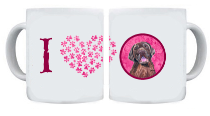Picture of Carolines Treasures SC9127PK-CM15 15 oz. Labrador Dishwasher Safe Microwavable Ceramic Coffee Mug