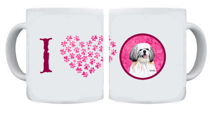 Picture of Carolines Treasures SC9128PK-CM15 15 oz. Shih Tzu Dishwasher Safe Microwavable Ceramic Coffee Mug