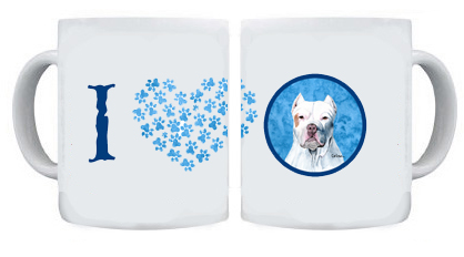Picture of Carolines Treasures SC9130BU-CM15 15 oz. Pit Bull Dishwasher Safe Microwavable Ceramic Coffee Mug