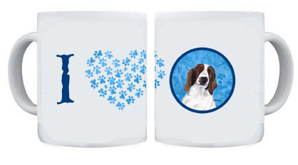 Picture of Carolines Treasures SC9131BU-CM15 15 oz. Springer Spaniel Dishwasher Safe Microwavable Ceramic Coffee Mug