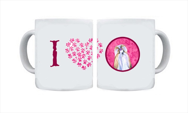 Picture of Carolines Treasures SS4741-PK-CM15 15 oz. Shih Tzu Dishwasher Safe Microwavable Ceramic Coffee Mug