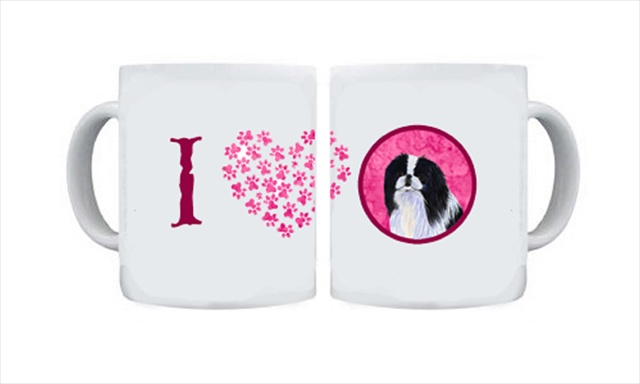 Picture of Carolines Treasures SS4743-PK-CM15 15 oz. Japanese Chin Dishwasher Safe Microwavable Ceramic Coffee Mug