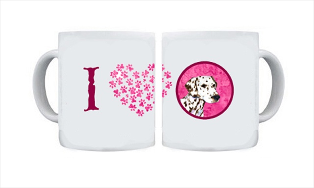 Picture of Carolines Treasures SS4745-PK-CM15 15 oz. Dalmatian Dishwasher Safe Microwavable Ceramic Coffee Mug