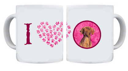 Picture of Carolines Treasures SC9132PK-CM15 15 oz. Vizsla Dishwasher Safe Microwavable Ceramic Coffee Mug