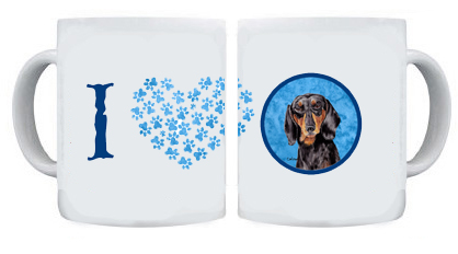 Picture of Carolines Treasures SC9139BU-CM15 15 oz. Dachshund Dishwasher Safe Microwavable Ceramic Coffee Mug