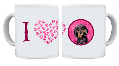 Picture of Carolines Treasures SC9139PK-CM15 15 oz. Dachshund Dishwasher Safe Microwavable Ceramic Coffee Mug