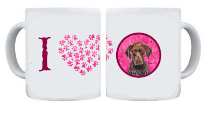 Picture of Carolines Treasures SC9117PK-CM15 15 oz. German Shorthaired Pointer Dishwasher Safe Microwavable Ceramic Coffee Mug