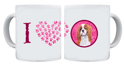 Picture of Carolines Treasures SC9118PK-CM15 15 oz. Cavalier Spaniel Dishwasher Safe Microwavable Ceramic Coffee Mug
