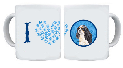 Picture of Carolines Treasures SC9120BU-CM15 15 oz. Cavalier Spaniel Dishwasher Safe Microwavable Ceramic Coffee Mug