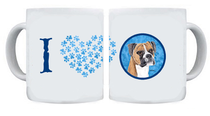 Picture of Carolines Treasures SC9121BU-CM15 15 oz. Boxer Dishwasher Safe Microwavable Ceramic Coffee Mug