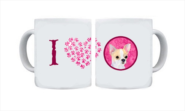 Picture of Carolines Treasures SS4749-PK-CM15 15 oz. Chihuahua Dishwasher Safe Microwavable Ceramic Coffee Mug