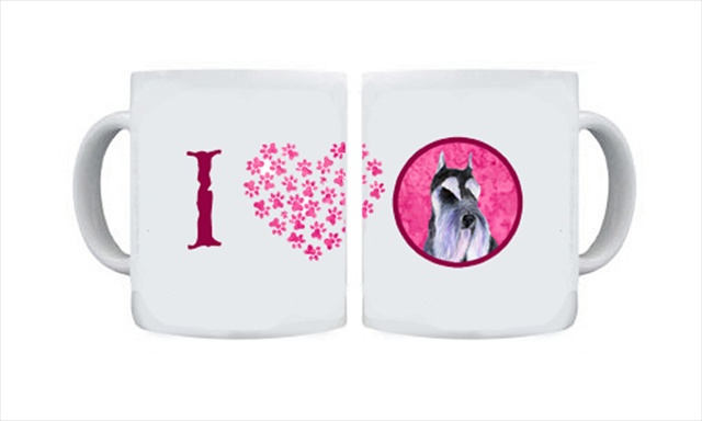 Picture of Carolines Treasures SS4753-PK-CM15 15 oz. Schnauzer Dishwasher Safe Microwavable Ceramic Coffee Mug