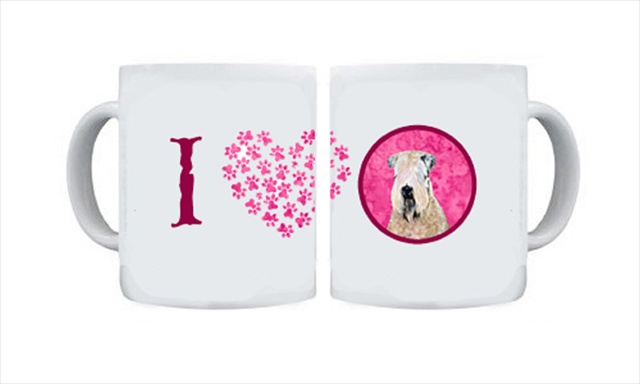 Picture of Carolines Treasures SS4769-PK-CM15 15 oz. Wheaten Terrier Soft Coated Dishwasher Safe Microwavable Ceramic Coffee Mug