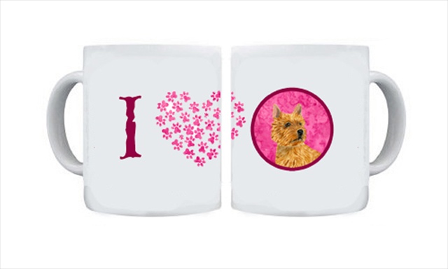 Picture of Carolines Treasures SS4775-PK-CM15 15 oz. Norwich Terrier Dishwasher Safe Microwavable Ceramic Coffee Mug