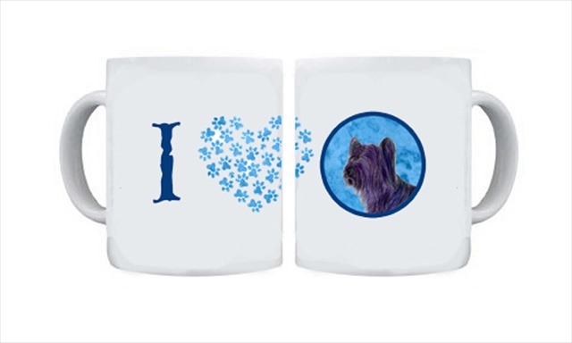 Picture of Carolines Treasures SS4739-BU-CM15 15 oz. Skye Terrier Dishwasher Safe Microwavable Ceramic Coffee Mug