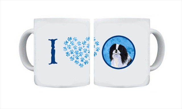 Picture of Carolines Treasures SS4743-BU-CM15 15 oz. Japanese Chin Dishwasher Safe Microwavable Ceramic Coffee Mug
