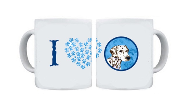 Picture of Carolines Treasures SS4745-BU-CM15 15 oz. Dalmatian Dishwasher Safe Microwavable Ceramic Coffee Mug