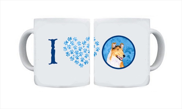 Picture of Carolines Treasures SS4746-BU-CM15 15 oz. Collie Smooth Dishwasher Safe Microwavable Ceramic Coffee Mug