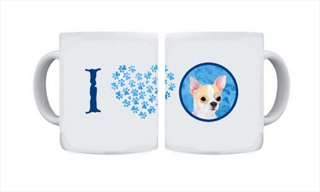 Picture of Carolines Treasures SS4749-BU-CM15 15 oz. Chihuahua Dishwasher Safe Microwavable Ceramic Coffee Mug