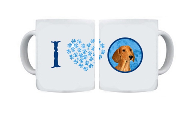 Picture of Carolines Treasures SS4763-BU-CM15 15 oz. Dachshund Dishwasher Safe Microwavable Ceramic Coffee Mug