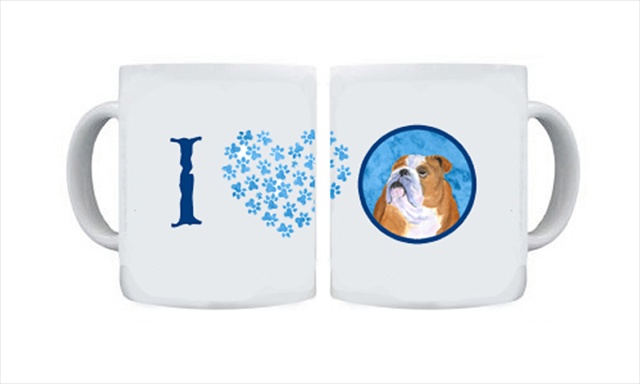 Picture of Carolines Treasures SS4767-BU-CM15 15 oz. Bulldog English Dishwasher Safe Microwavable Ceramic Coffee Mug