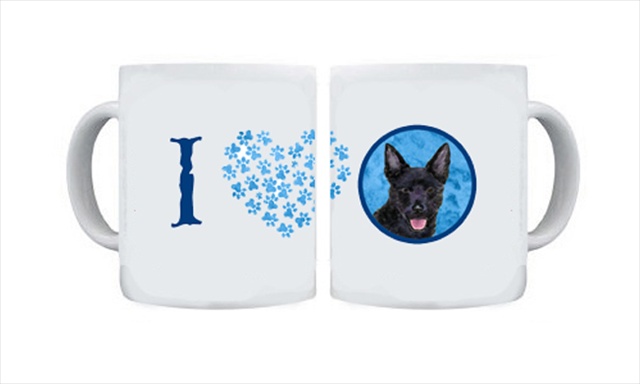 Picture of Carolines Treasures SS4774-BU-CM15 15 oz. Australian Kelpie Dishwasher Safe Microwavable Ceramic Coffee Mug