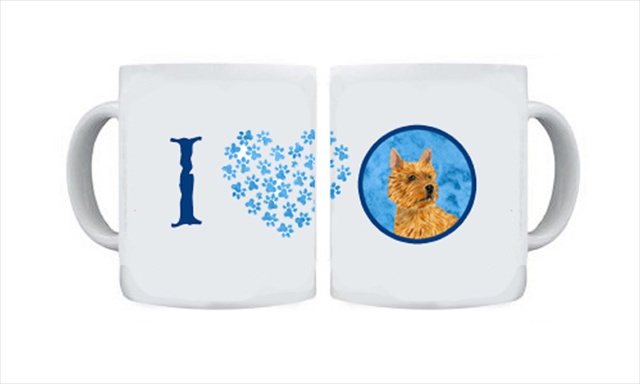 Picture of Carolines Treasures SS4775-BU-CM15 15 oz. Norwich Terrier Dishwasher Safe Microwavable Ceramic Coffee Mug