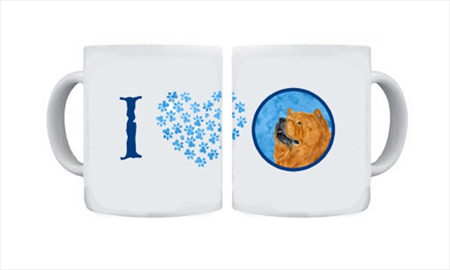 Picture of Carolines Treasures SS4778-BU-CM15 15 oz. Chow Chow Dishwasher Safe Microwavable Ceramic Coffee Mug