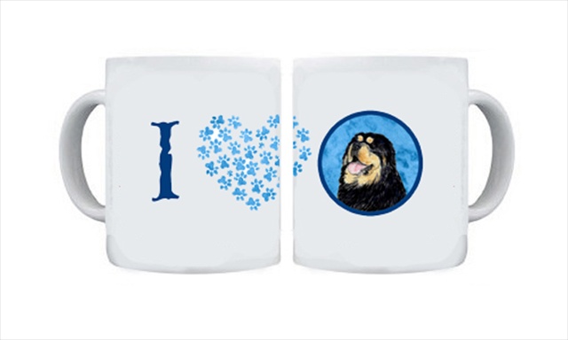 Picture of Carolines Treasures SS4788-BU-CM15 15 oz. Tibetan Mastiff Dishwasher Safe Microwavable Ceramic Coffee Mug