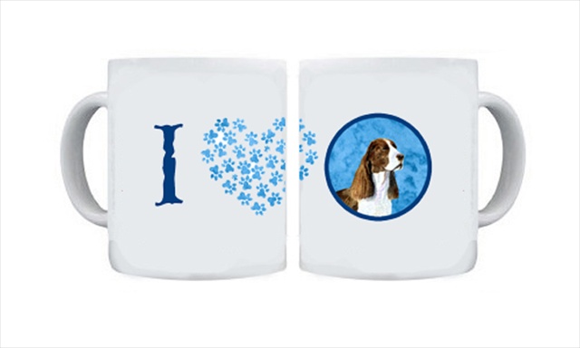 Picture of Carolines Treasures SS4789-BU-CM15 15 oz. Springer Spaniel Dishwasher Safe Microwavable Ceramic Coffee Mug