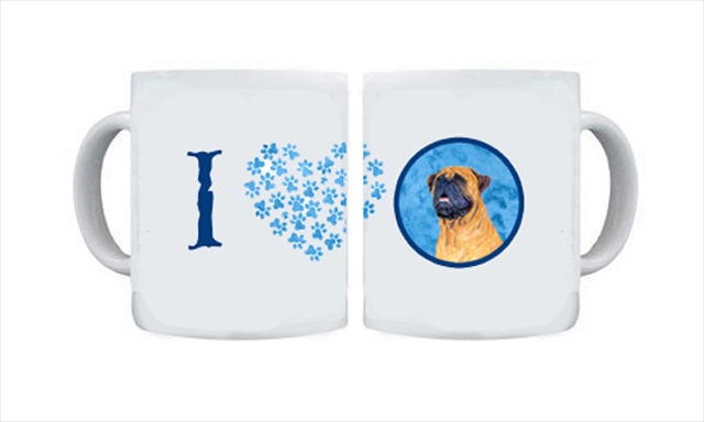 Picture of Carolines Treasures SS4796-BU-CM15 15 oz. Mastiff Dishwasher Safe Microwavable Ceramic Coffee Mug