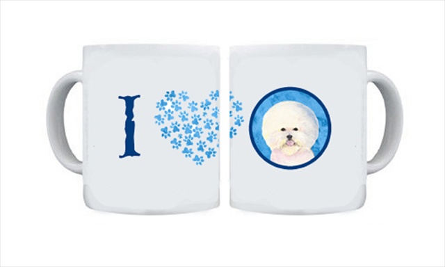 Picture of Carolines Treasures SS4802-BU-CM15 15 oz. Bichon Frise Dishwasher Safe Microwavable Ceramic Coffee Mug