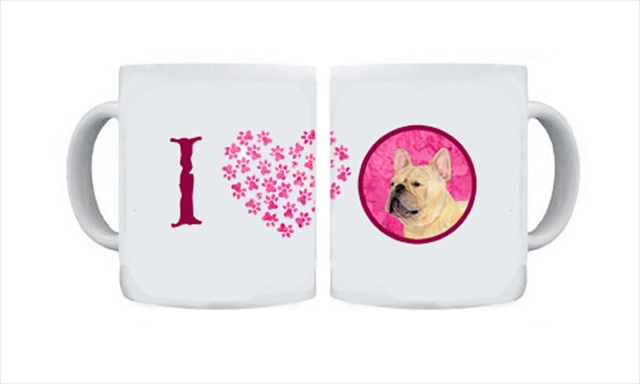 Picture of Carolines Treasures SS4761-PK-CM15 15 oz. French Bulldog Dishwasher Safe Microwavable Ceramic Coffee Mug