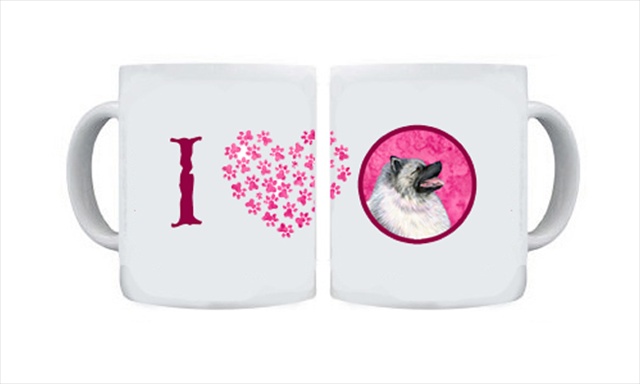 Picture of Carolines Treasures SS4764-PK-CM15 15 oz. Keeshond Dishwasher Safe Microwavable Ceramic Coffee Mug
