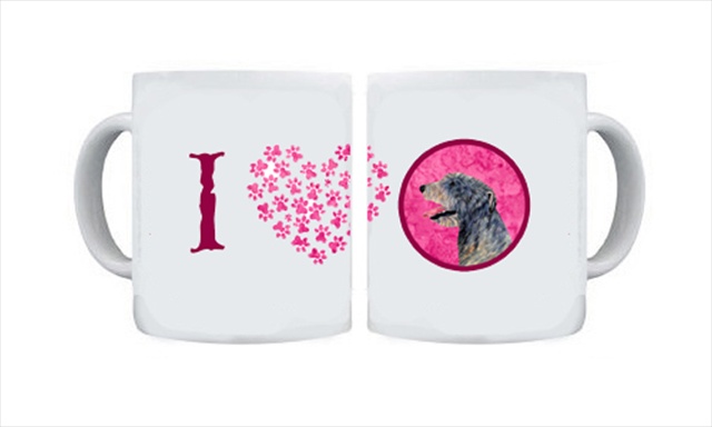 Picture of Carolines Treasures SS4782-PK-CM15 15 oz. Irish Wolfhound Dishwasher Safe Microwavable Ceramic Coffee Mug