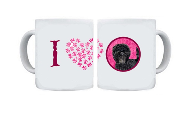 Picture of Carolines Treasures SS4787-PK-CM15 15 oz. Affenpinscher Dishwasher Safe Microwavable Ceramic Coffee Mug