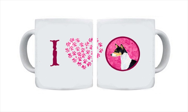 Picture of Carolines Treasures SS4790-PK-CM15 15 oz. Basenji Dishwasher Safe Microwavable Ceramic Coffee Mug