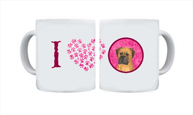 Picture of Carolines Treasures SS4793-PK-CM15 15 oz. Bullmastiff Dishwasher Safe Microwavable Ceramic Coffee Mug