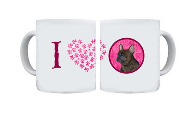 Picture of Carolines Treasures SS4795-PK-CM15 15 oz. French Bulldog Dishwasher Safe Microwavable Ceramic Coffee Mug